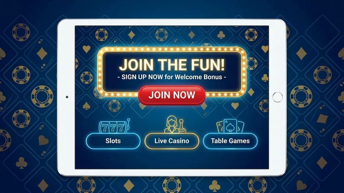 Sign up with bonus